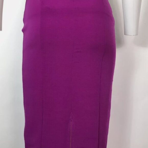 NWT D&G Purple Lace Pattern Knee-Length Skirt Size: M - Picture 7 of 7
